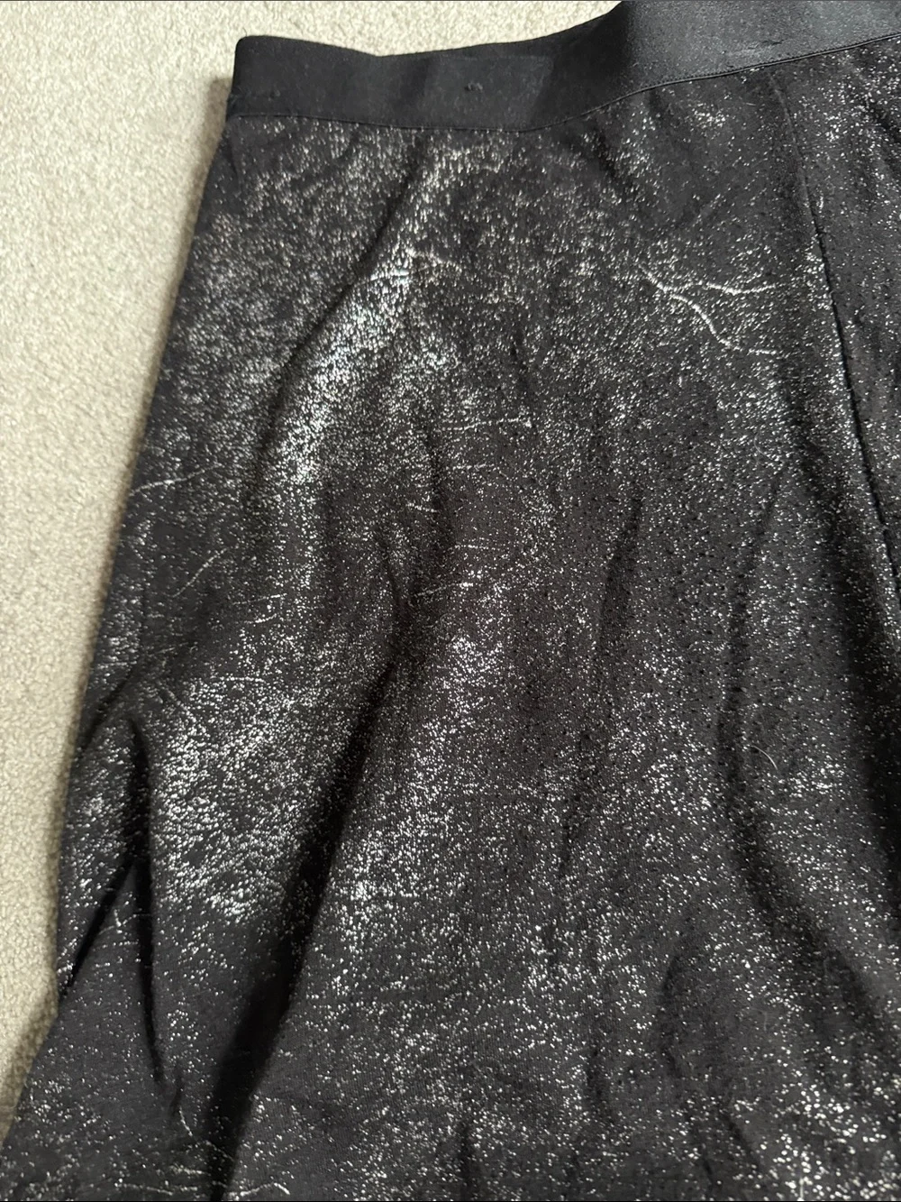 Justice Black Glitter Skort